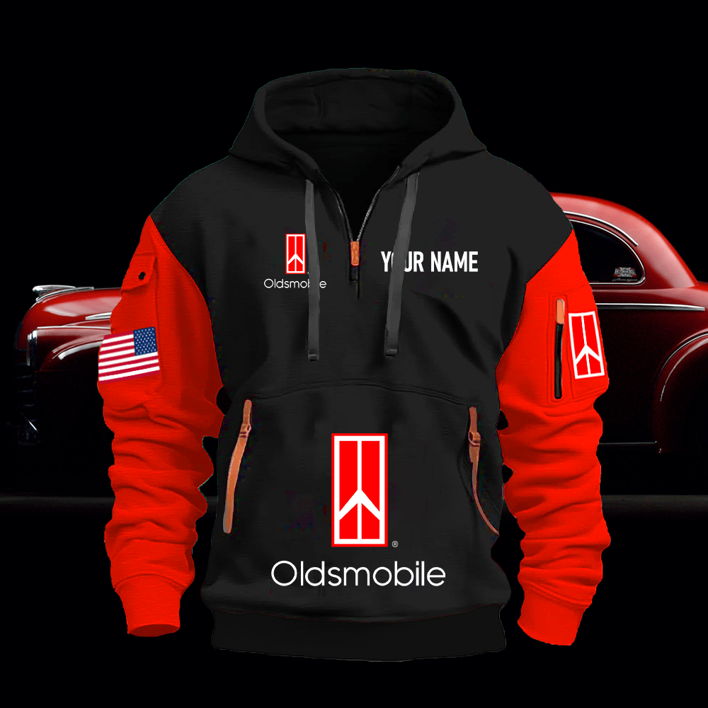 OM Custom Print Name Quarter Zipper Hoodie