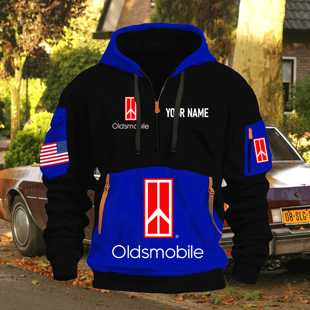 OM Print Name Quarter Zipper Hoodie