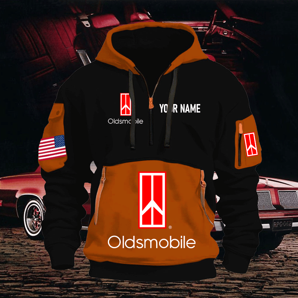 OM Print Name Quarter Zipper Hoodie