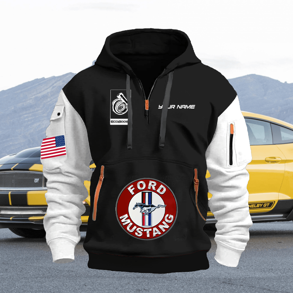 MT EC1 Print Name Quarter Zipper Hoodie