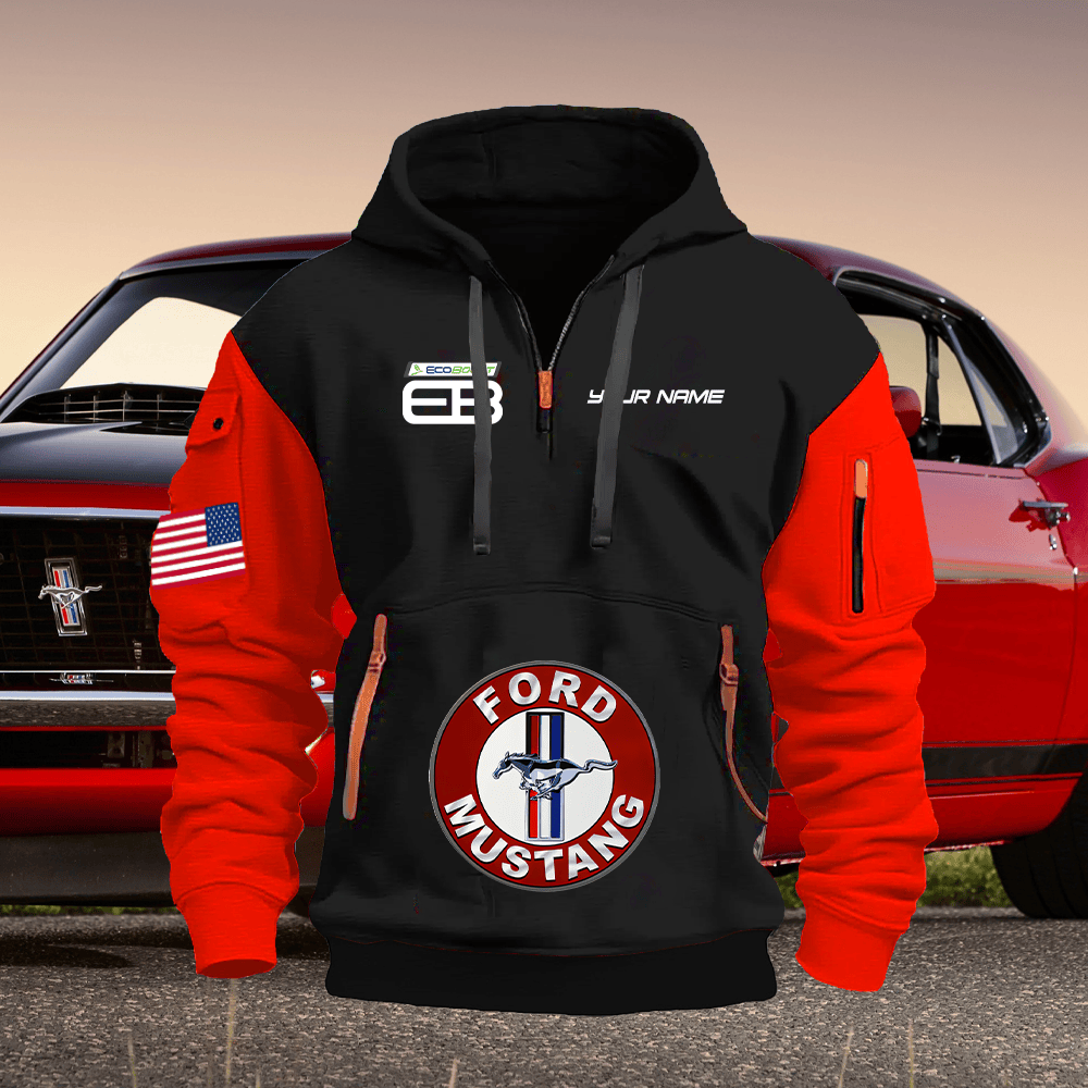 MT EC2 Print Name Quarter Zipper Hoodie
