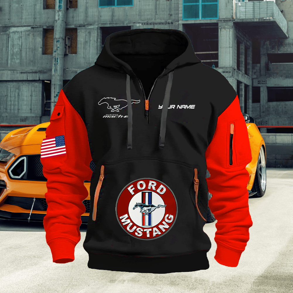 MT ME Print Name Quarter Zipper Hoodie