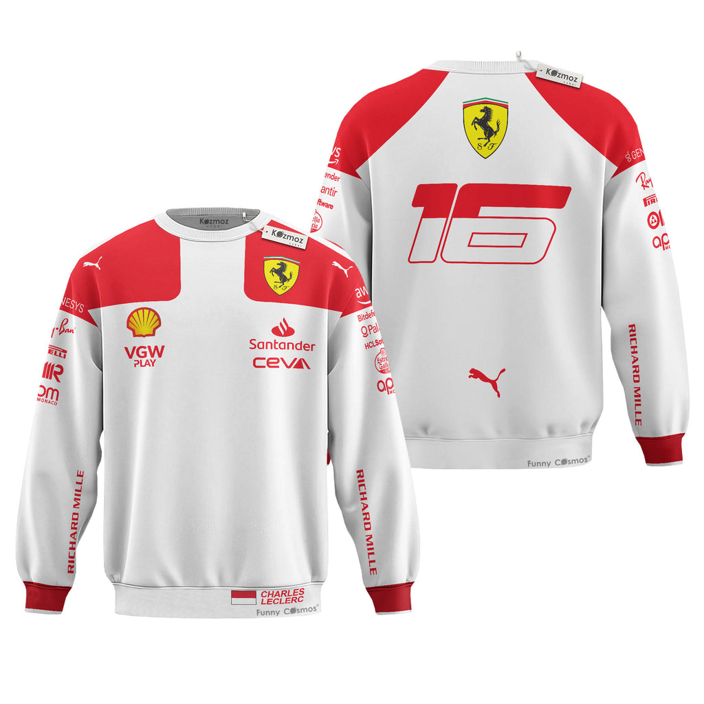 Charles Leclerc Racing Costume 2023 Monaco GP Collection - SF Racing Team -