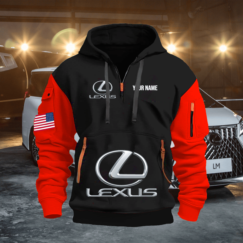 TY5 Custom Print Name Quarter Zipper Hoodie