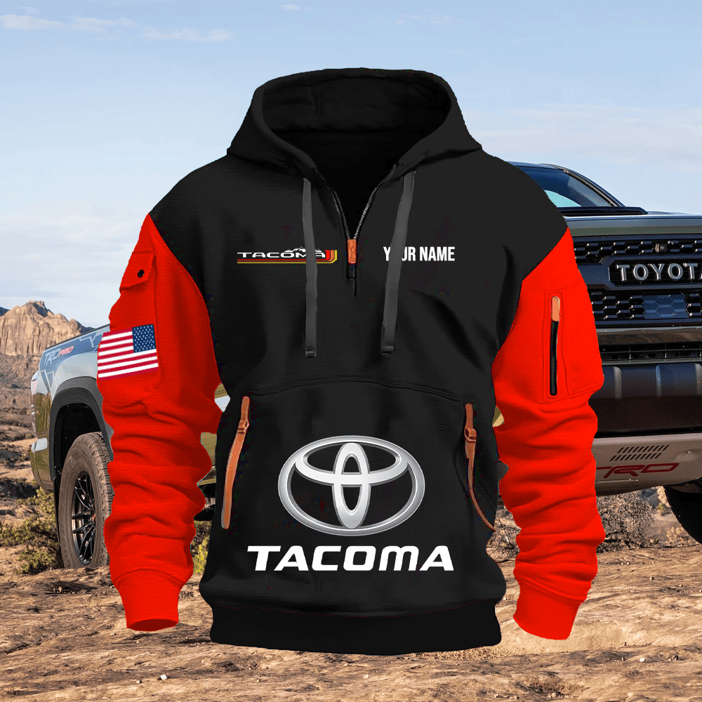 TY8 Custom Print Name Quarter Zipper Hoodie