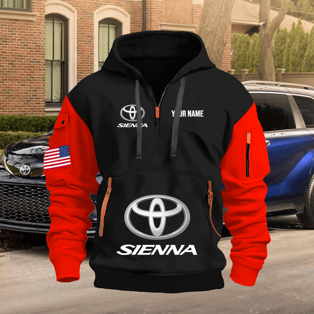 TY10 Custom Print Name Quarter Zipper Hoodie