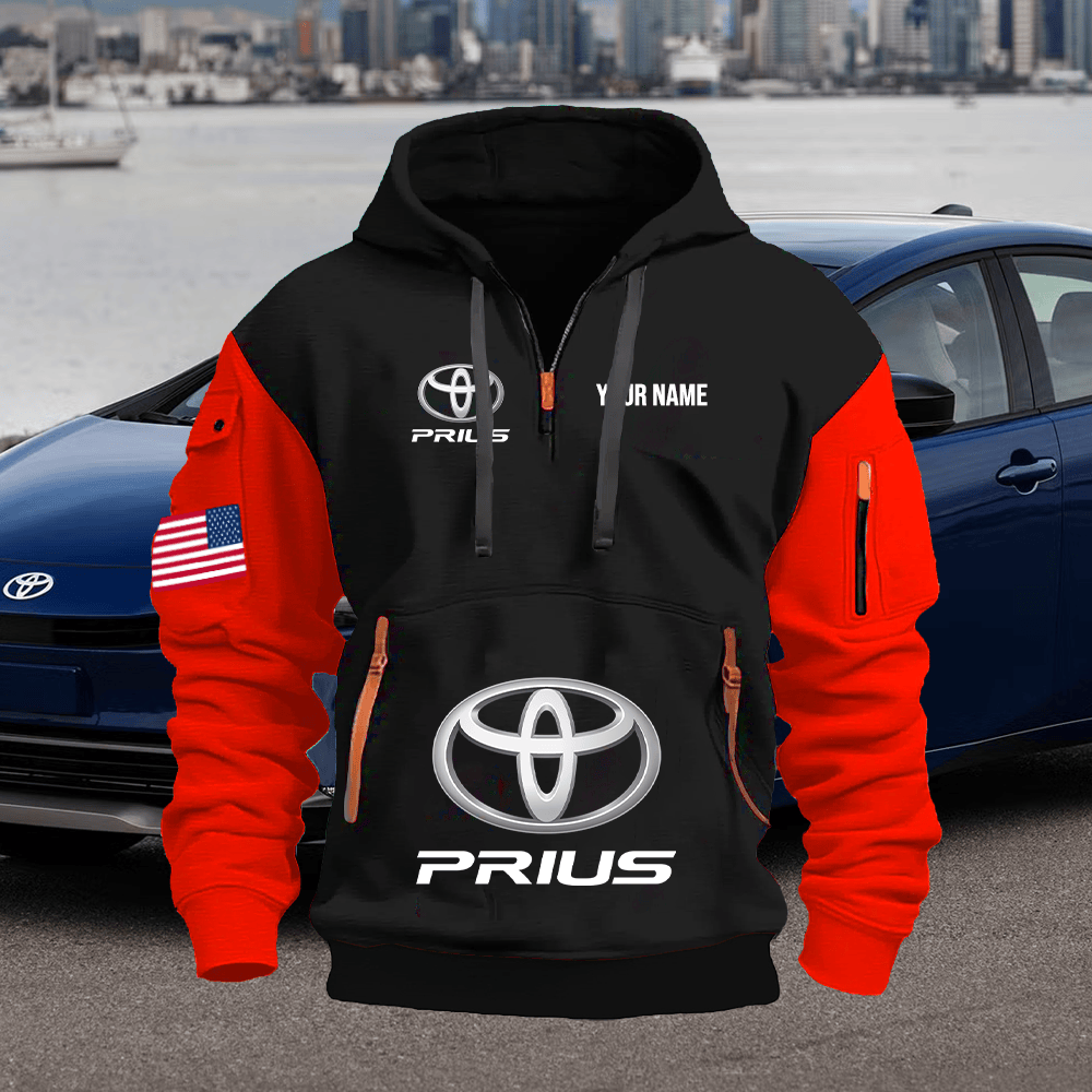 TY14 Custom Print Name Quarter Zipper Hoodie