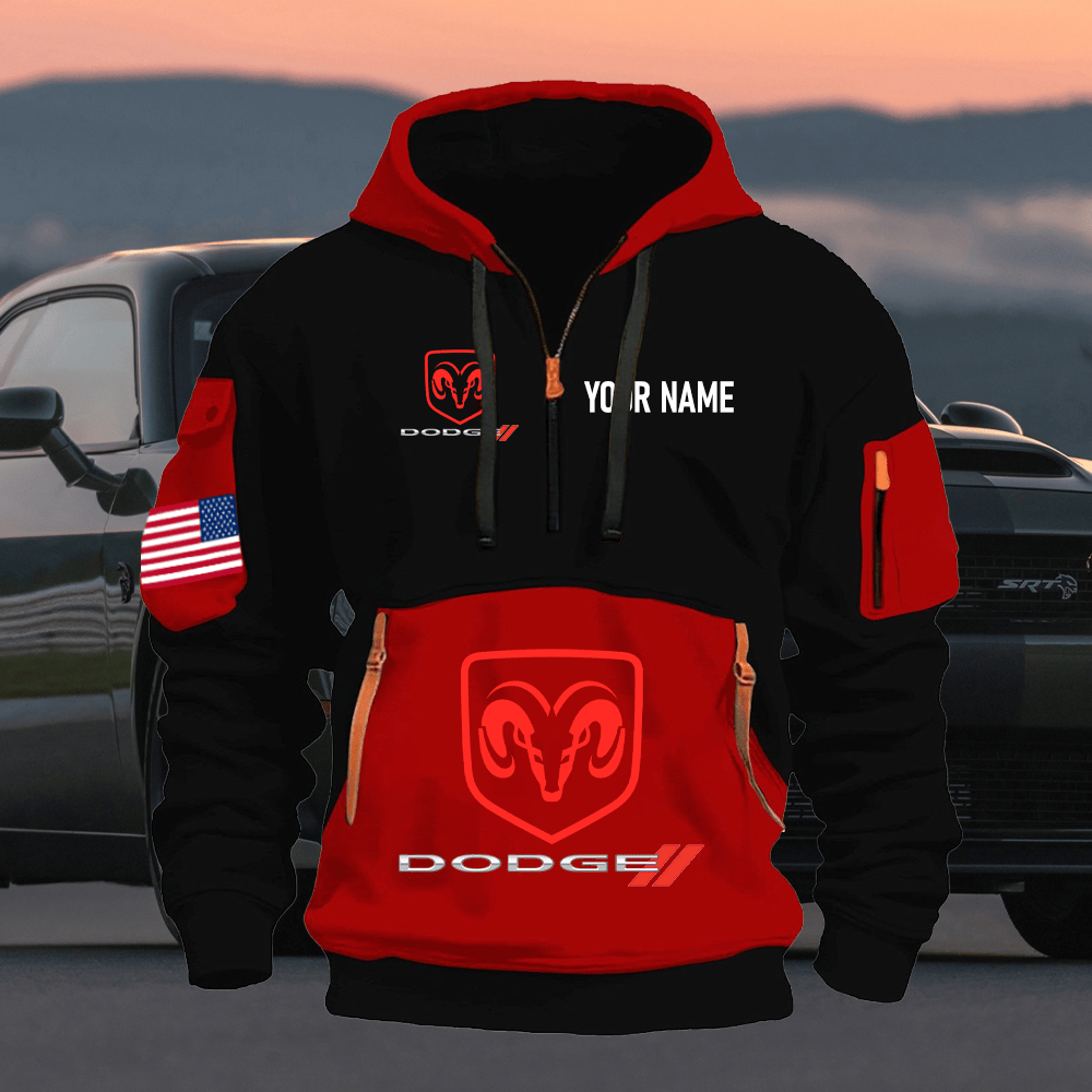 DG Print Name Quarter Zipper Hoodie