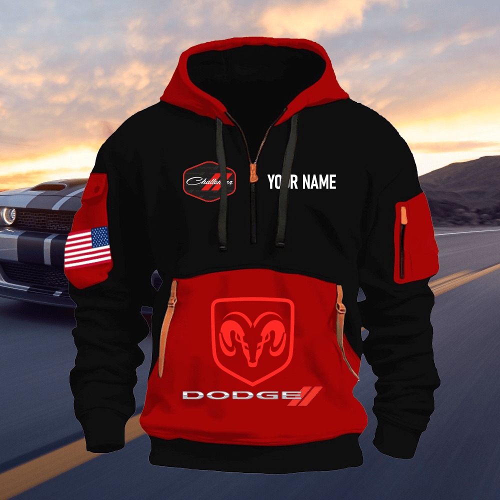DG CH Print Name Quarter Zipper Hoodie