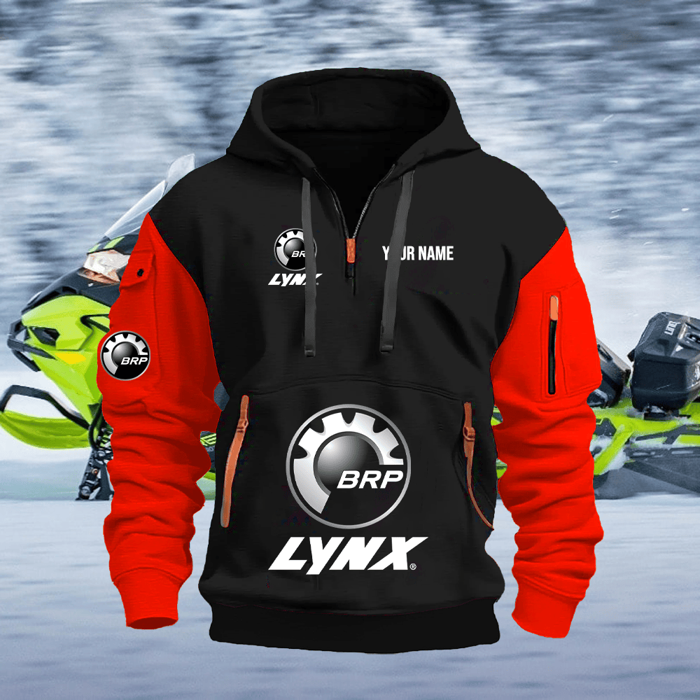 LY Custom Name Quarter Zipper Hoodie
