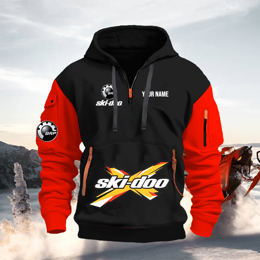 SKD Custom Print Quarter Zipper Hoodie