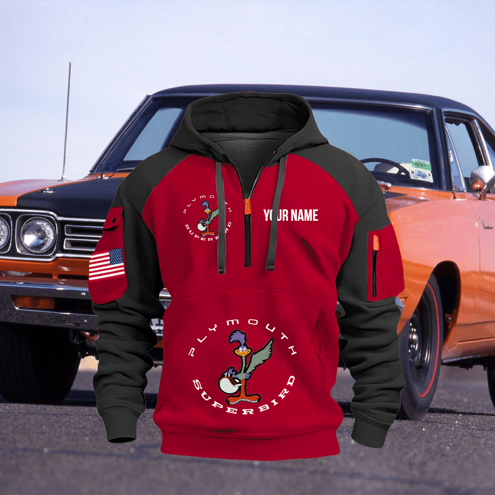 PM Custom Print Name Quarter Zipper Hoodie