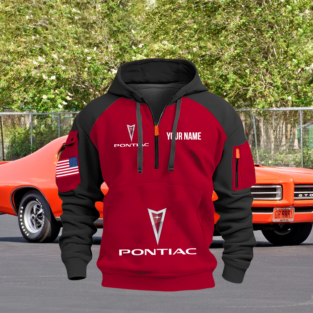 PT Custom Print Name Quarter Zipper Hoodie