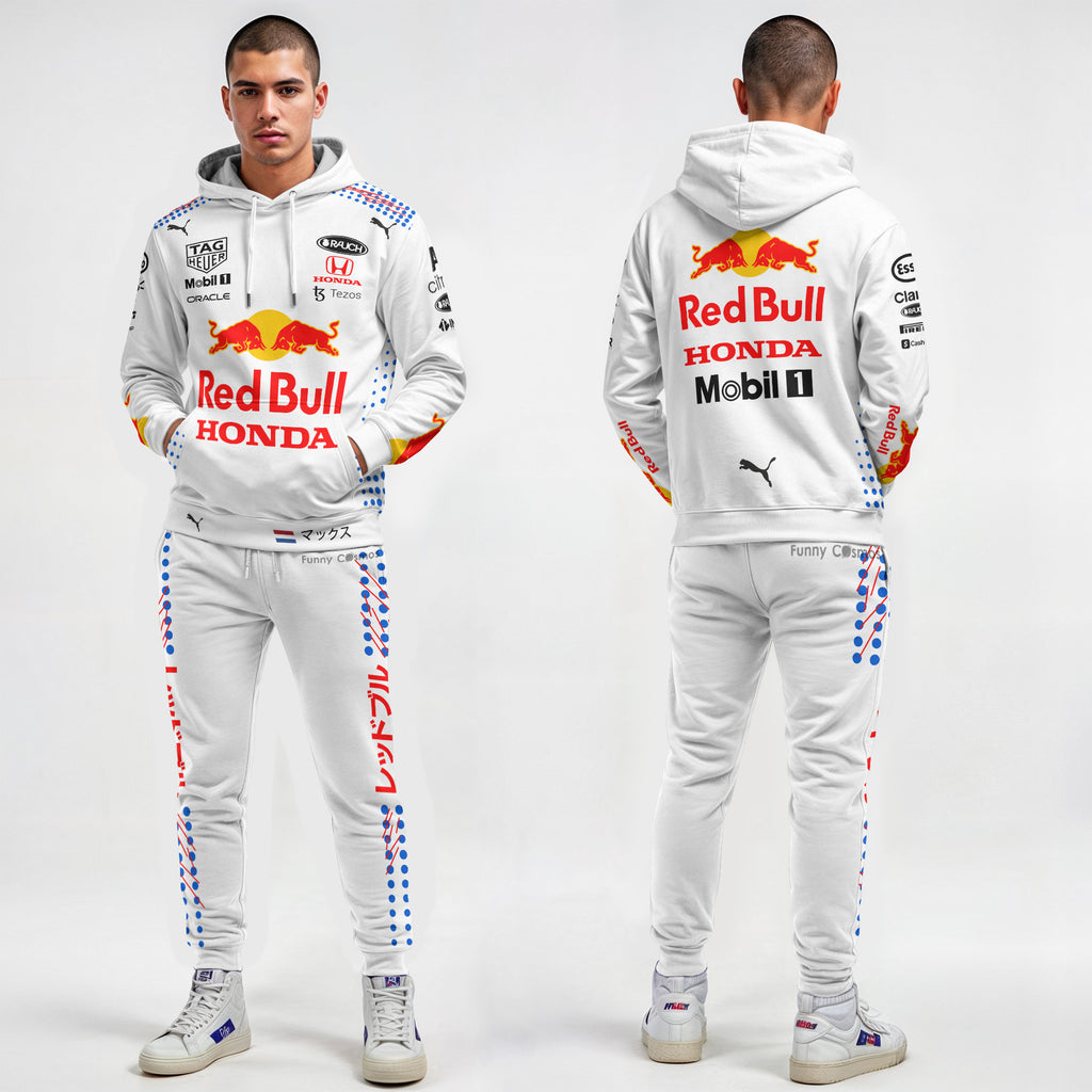 Max Verstappen Signed Red Bull White Racing Suit 2021