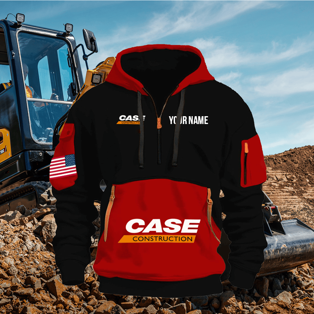 CS CE Print Name Quarter Zipper Hoodie