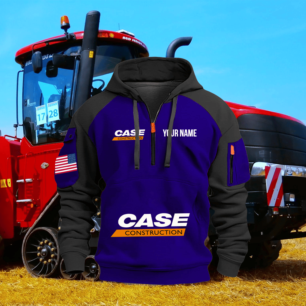 CS CE Custom Print Name Quarter Zipper Hoodie