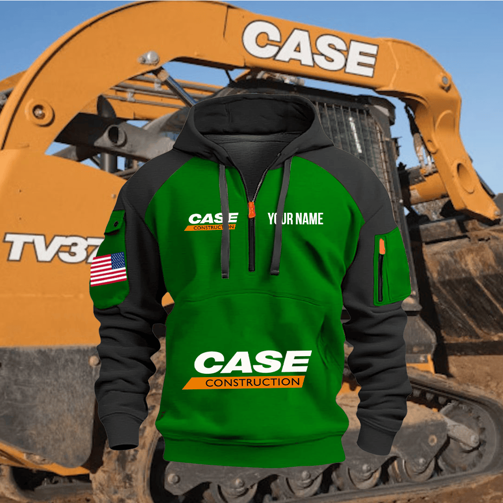 CS CE Custom Print Name Quarter Zipper Hoodie