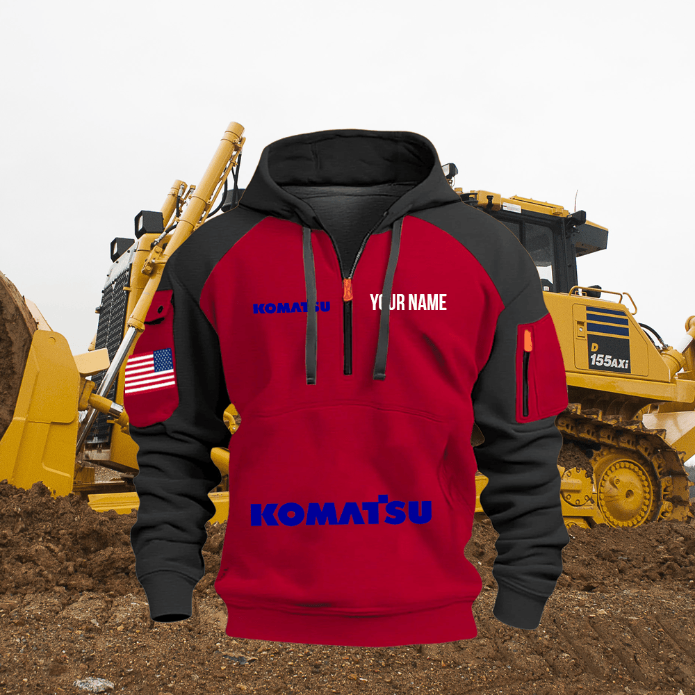 KM Custom Name Quarter Zipper Hoodie