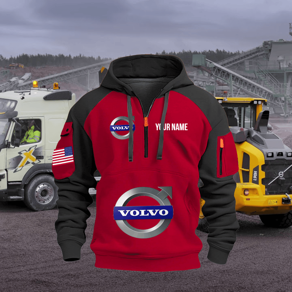 VV CE Custom Name Quarter Zipper Hoodie