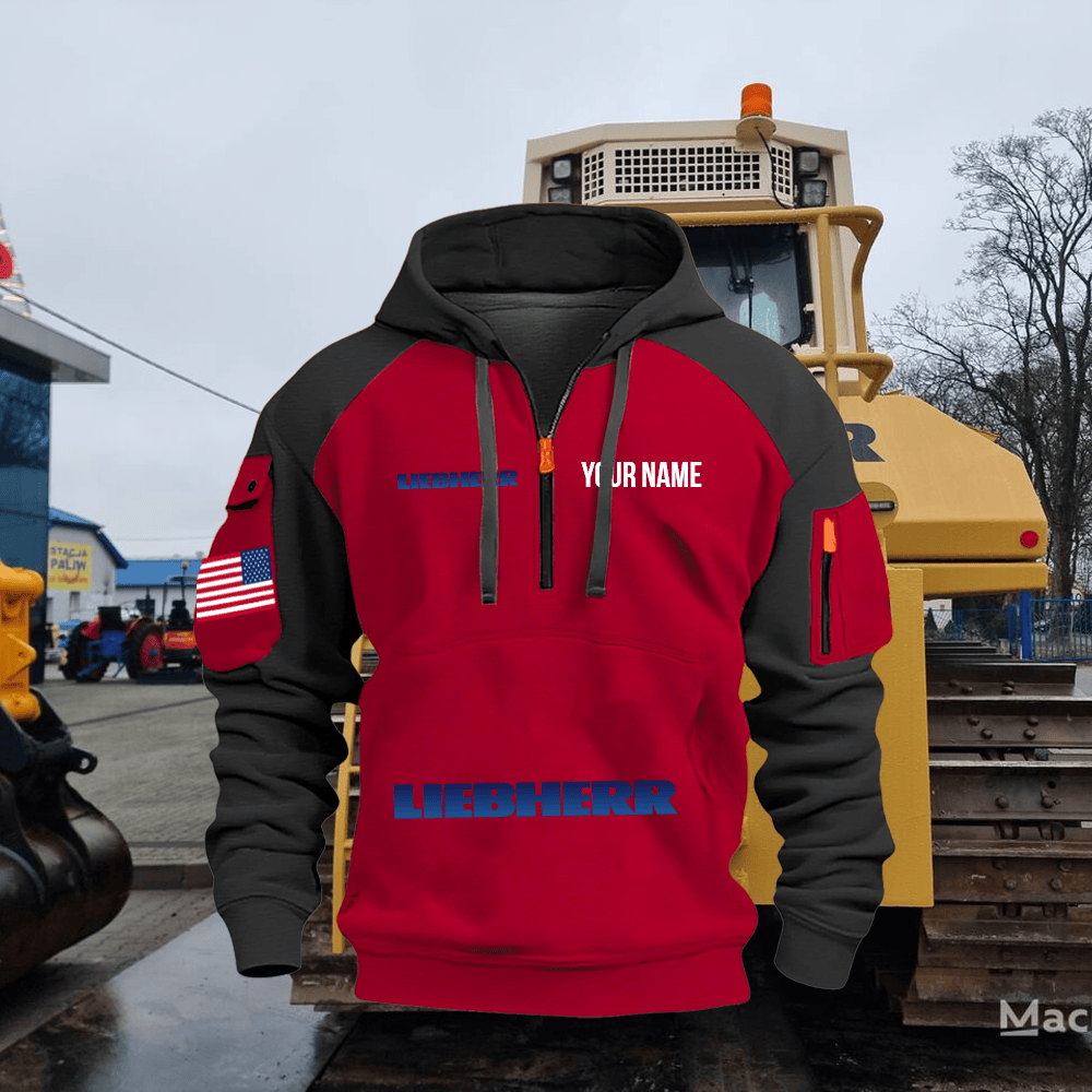 LB Custom Name Quarter Zipper Hoodie