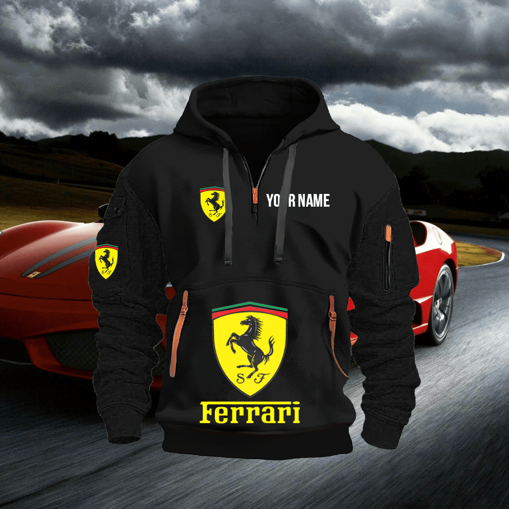 FE Custom Name Quarter Zipper Hoodie