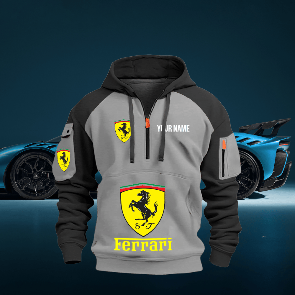 FE Custom Name Quarter Zipper Hoodie