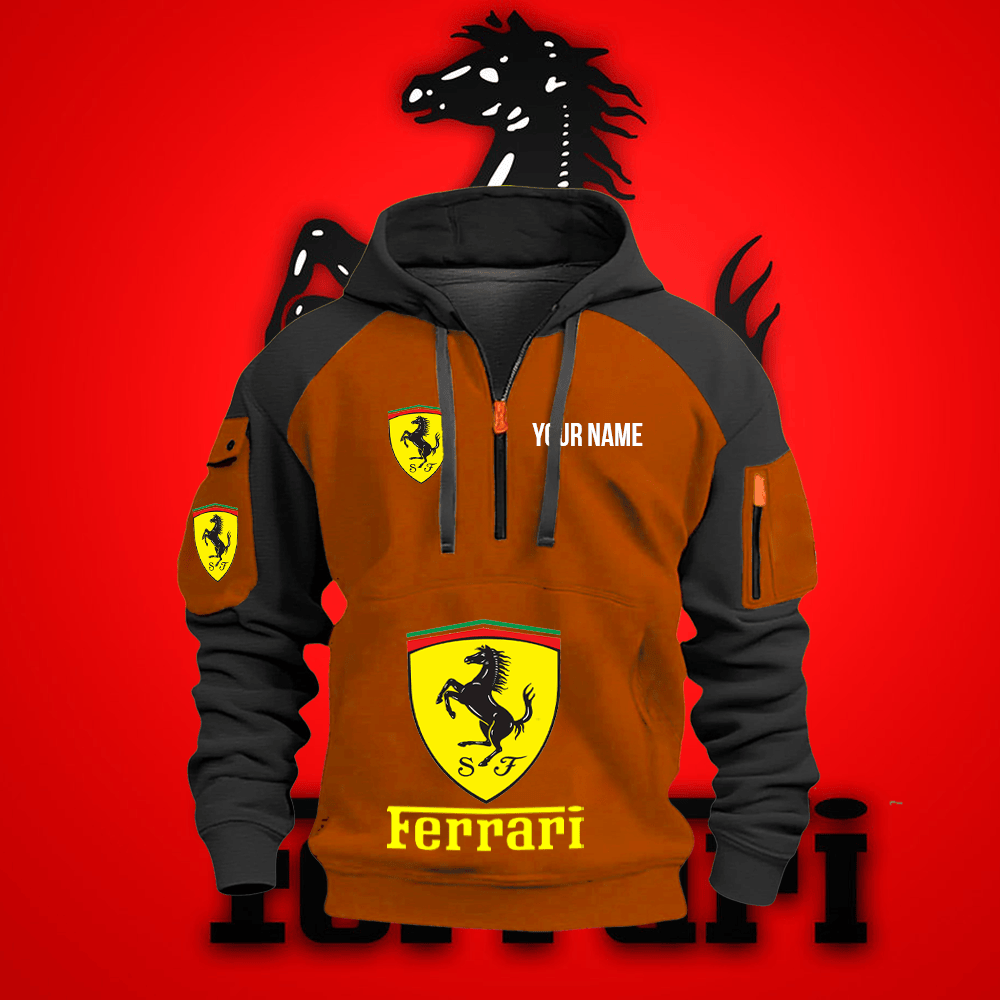 FE Custom Name Quarter Zipper Hoodie