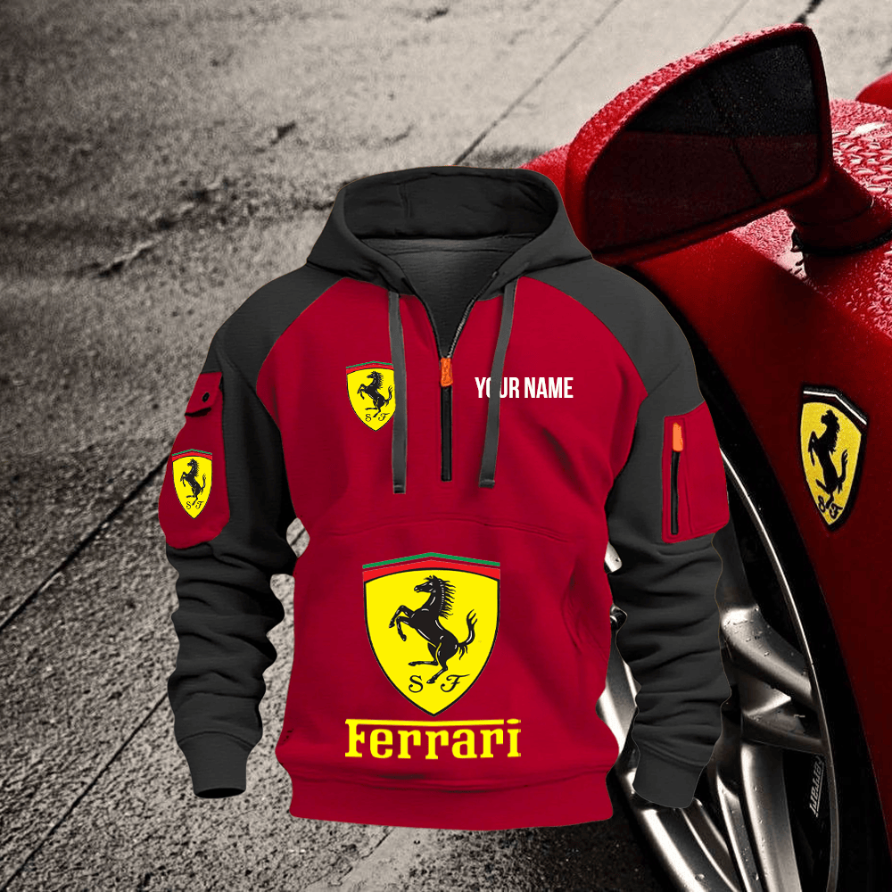 FE Custom Name Quarter Zipper Hoodie