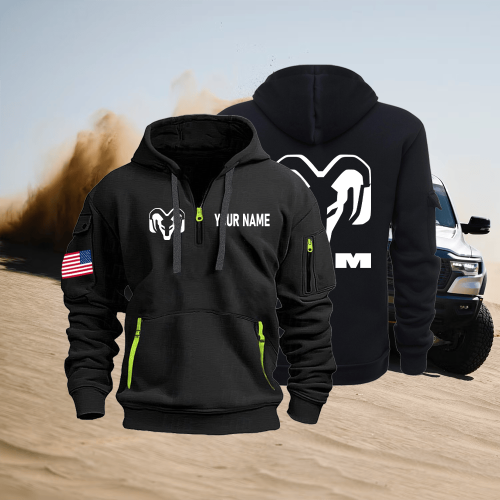 RAM Quarter Zip Unisex Hoodie