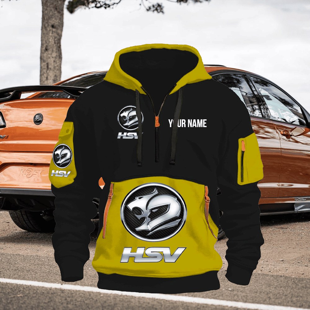 HSV Print Name Quarter Zipper Hoodie