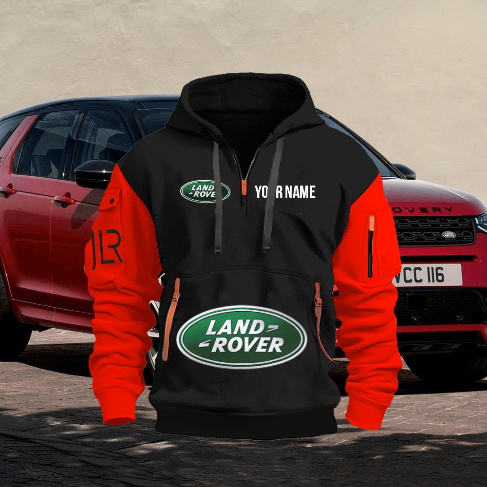 LR Custom Print Name Quarter Zipper Hoodie
