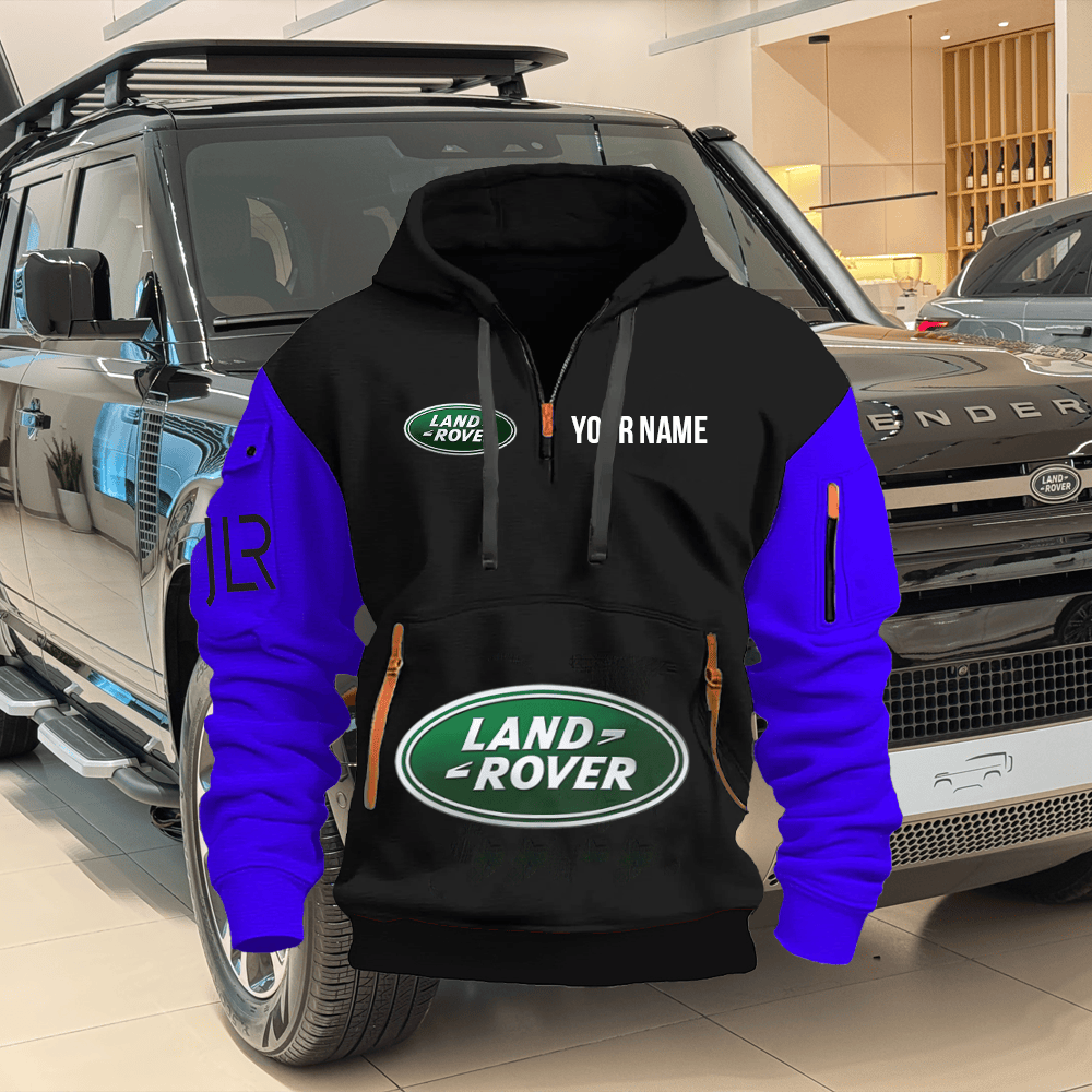 LR Custom Print Name Quarter Zipper Hoodie