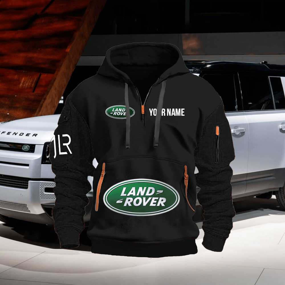 LR Custom Print Name Quarter Zipper Hoodie