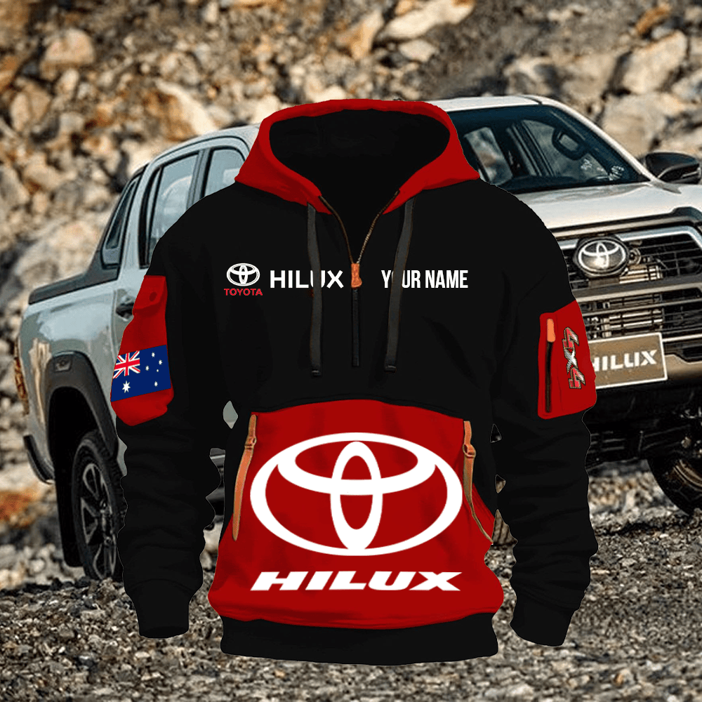 HL Print Name Quarter Zipper Hoodie