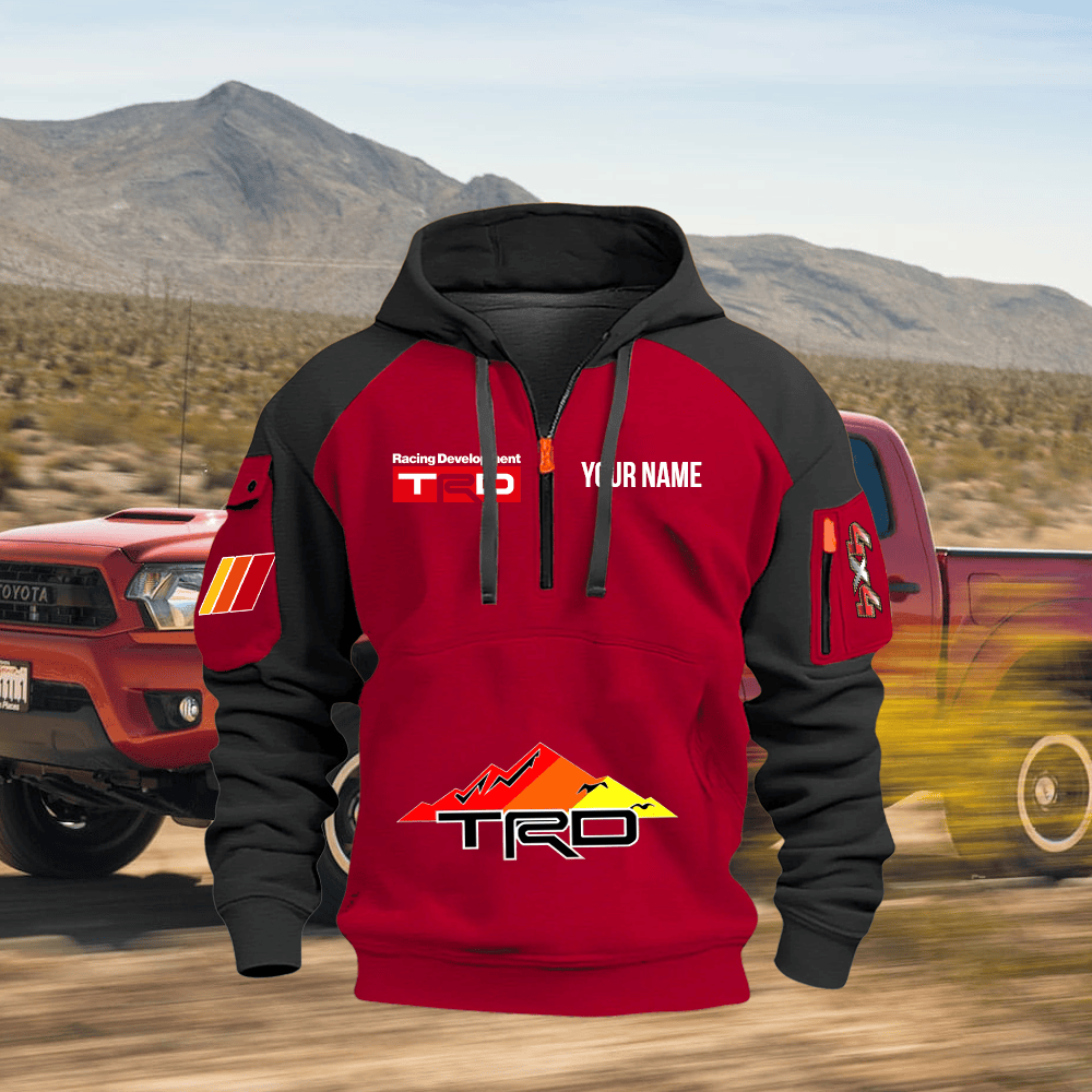 TY TRD Custom Name Quarter Zipper Hoodie
