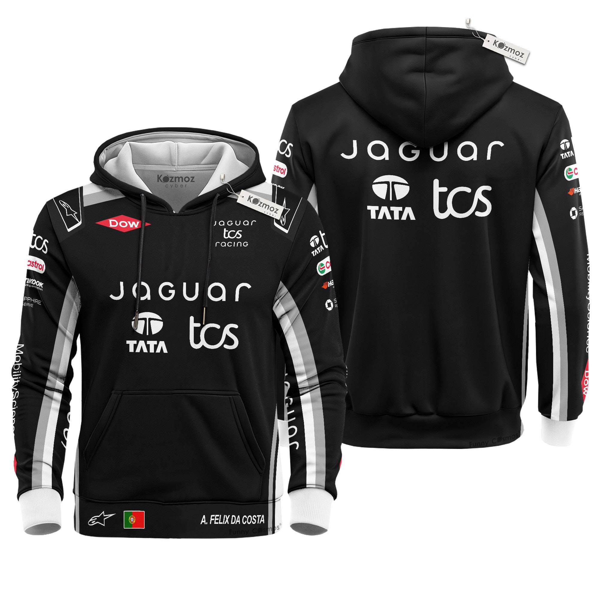 Antonio Felix da Costa Jaguar TCS Formula E Racing Hoodie Costume Racing Suit