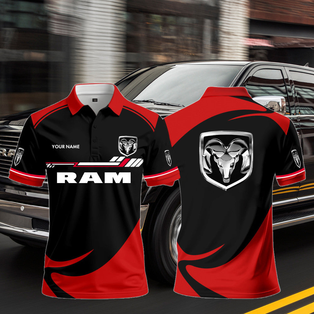 Ram Polo Shirt Custom Print Name