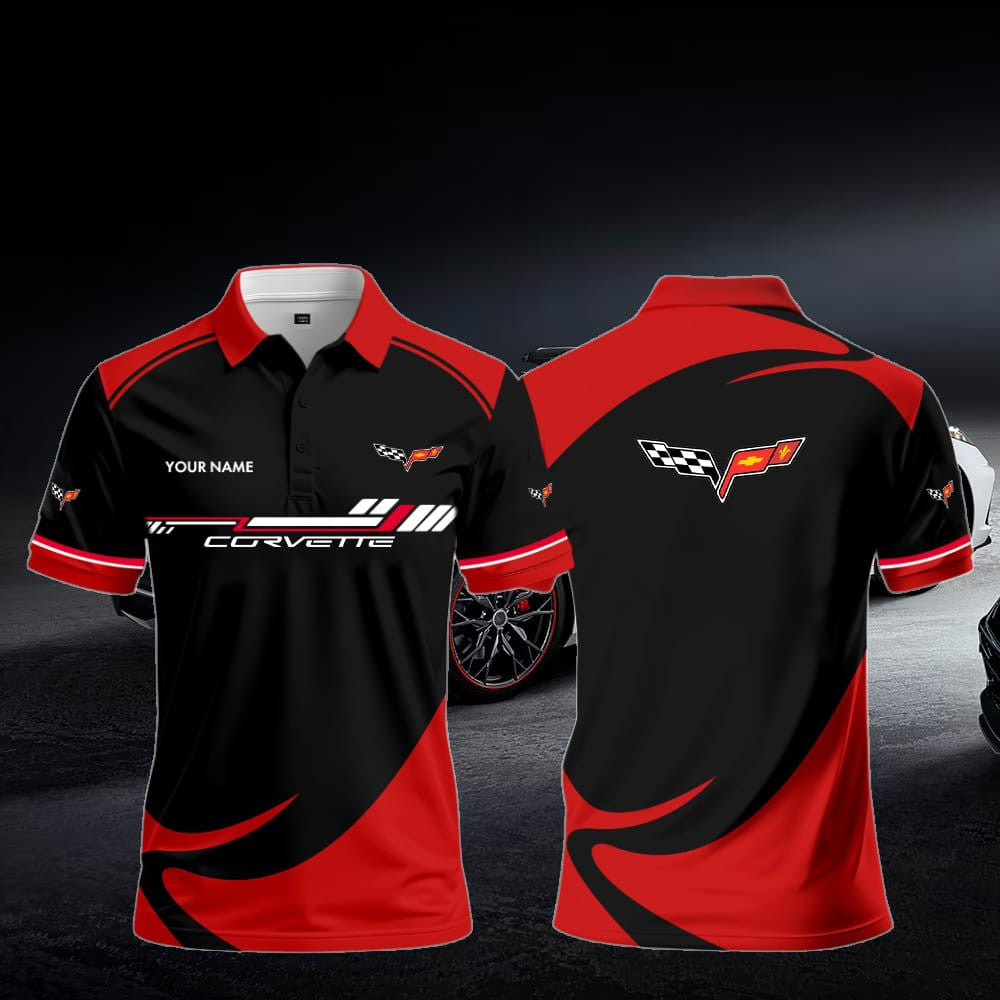 C6 Polo Shirt Custom Name