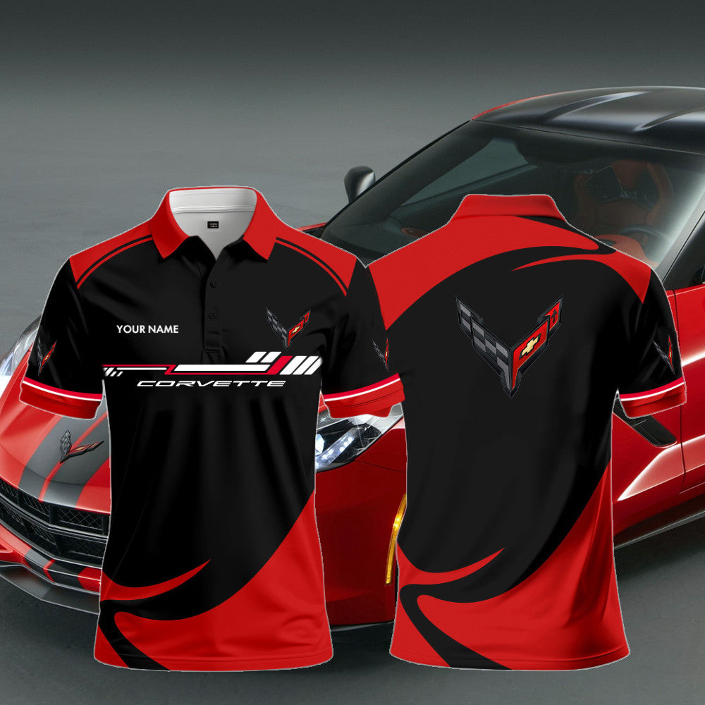 C8 Carbon Flash Bagde Polo Shirt