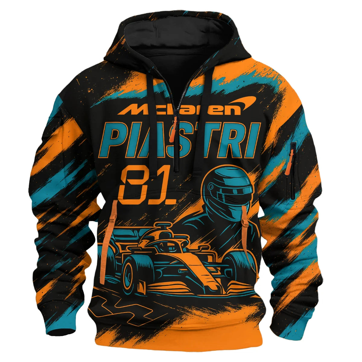 Piastri 81 McLaren F1 Exclusive Hoodie Half Zipper BLMCL1625A1HDF