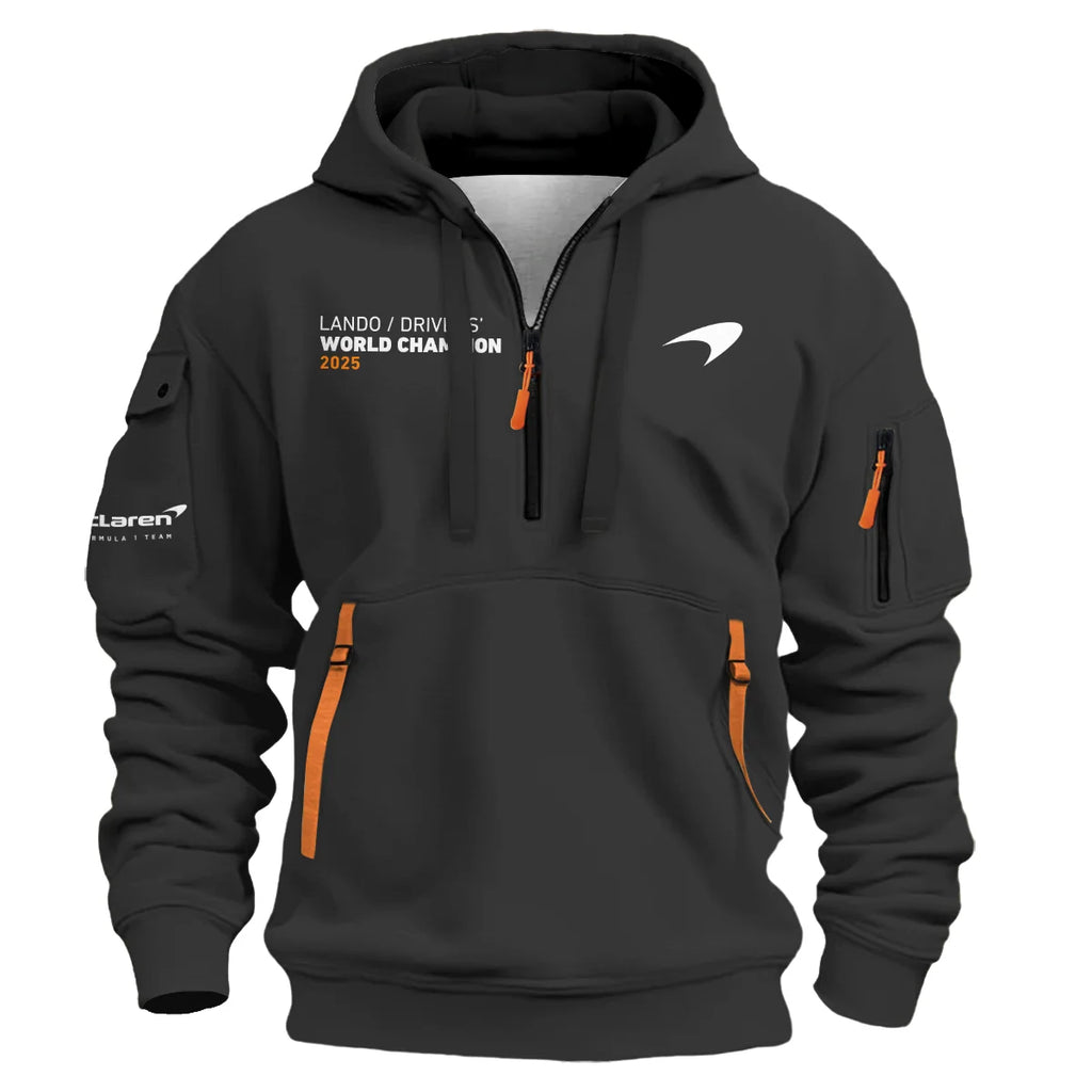 2025 MCL39 Champion Lando Norris McLaren F1 Team Hoodie Half Zip BLNRWDCA13HDF