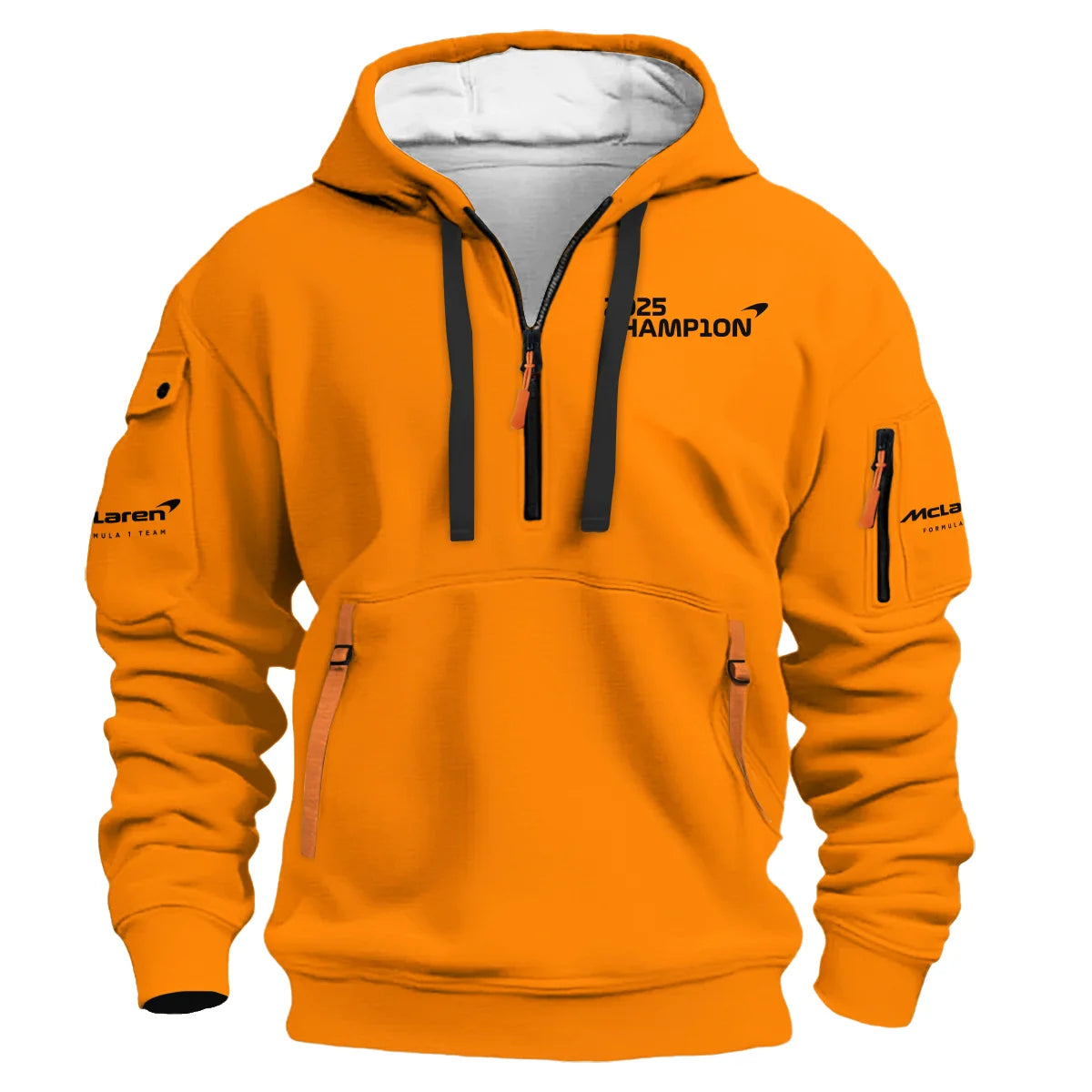 2025 Driver Champion Lando Norris McLaren F1 Team Hoodie Half Zip BLNRWDCA9HDF