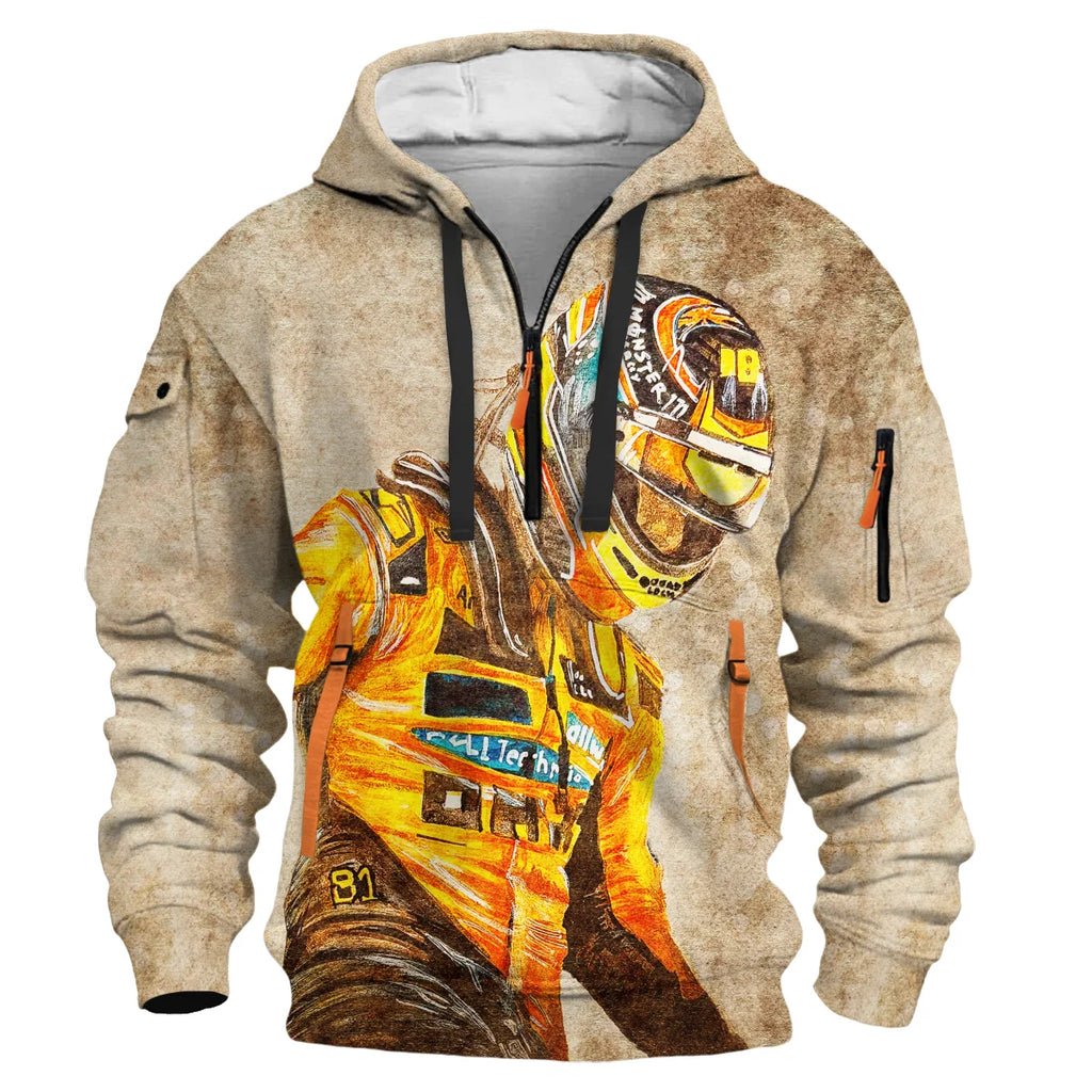 81 Oscar Piastri - Hoodie Half Zip BLOP121025A3HDF