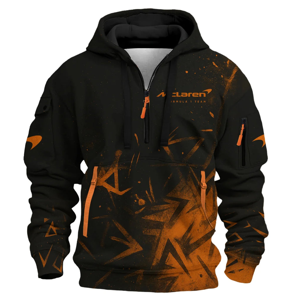 Lando Norris McLaren F1 Exclusive Logo Hoodie Half Zip BLMCL3525A3NR3HZ