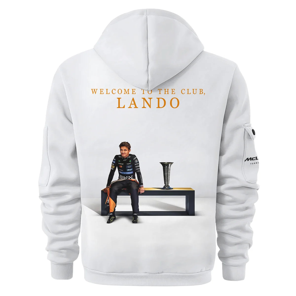 Welcome To The Club Lando Norris McLaren F1 Team Hoodie Half Zip BLNRWDCA14HDF