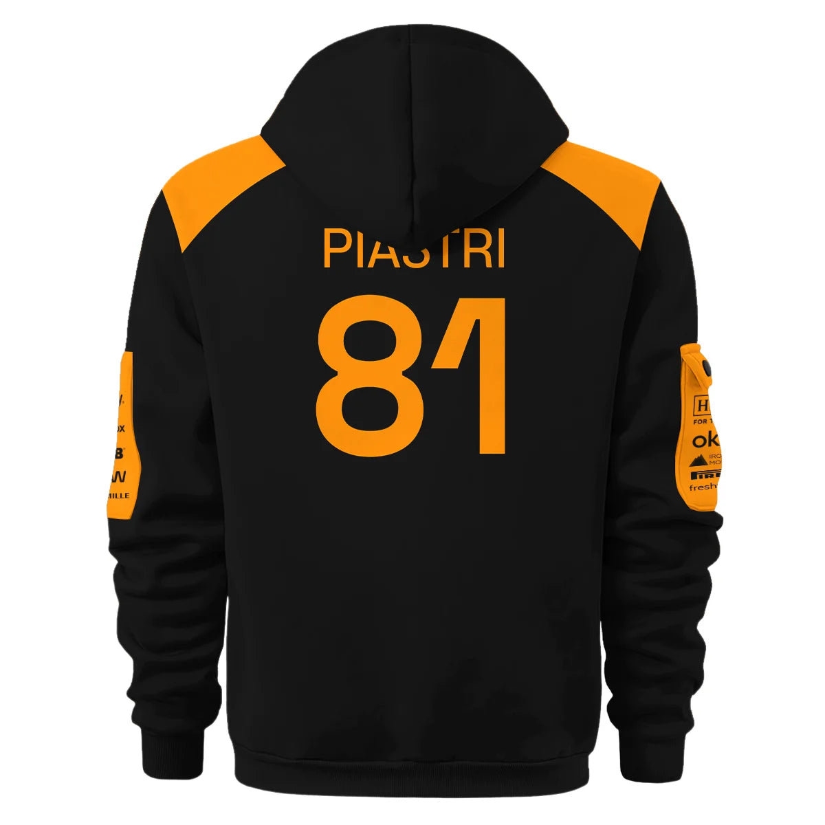 2026 Oscar Piastri McLaren F1 Teamwear Hoodie Half Zip BLOP4226A1HDF - Orange