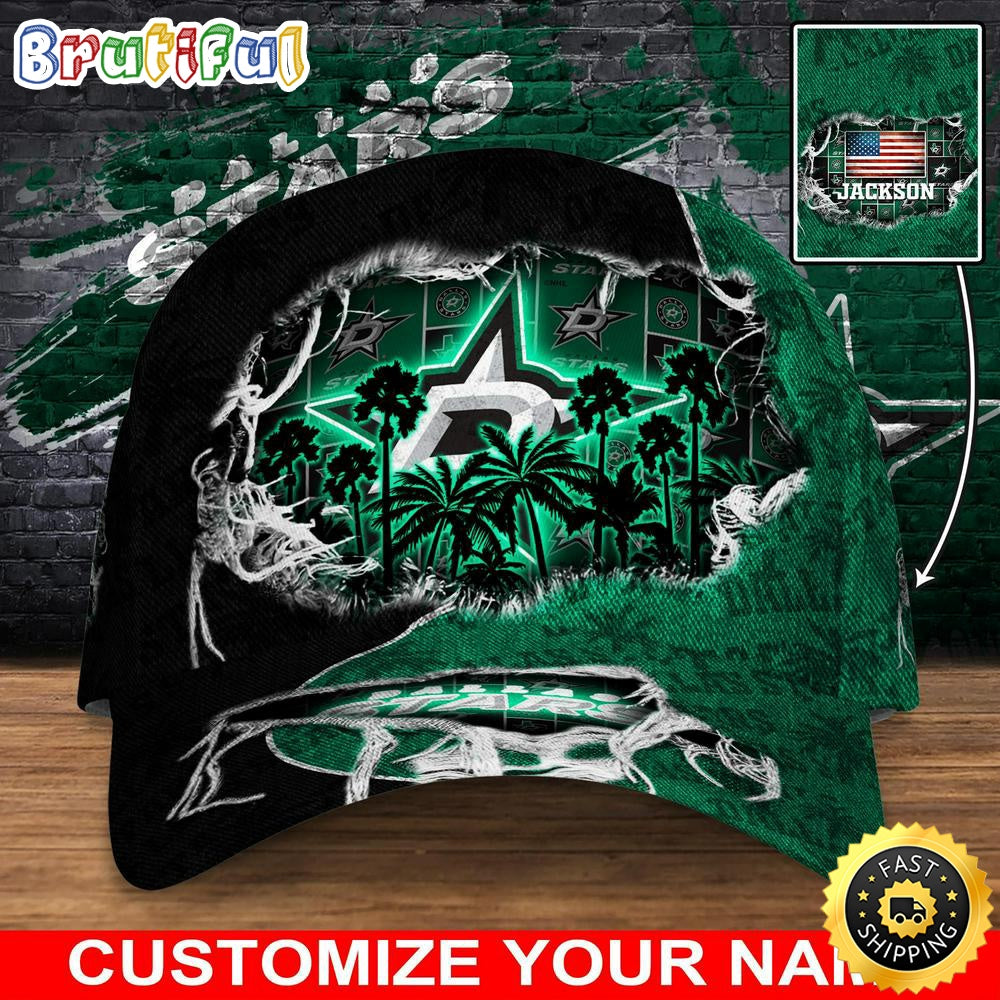 Customized Nhl Dallas Stars Baseball Cap New Collection For Sports Fans