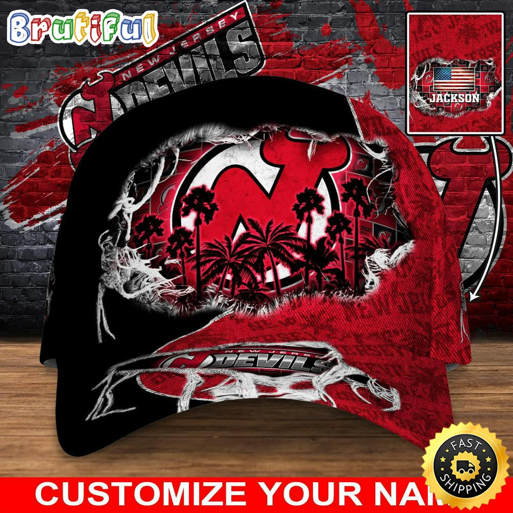 Customized Nhl New Jersey Devils Baseball Cap New Collection For Sports Fans