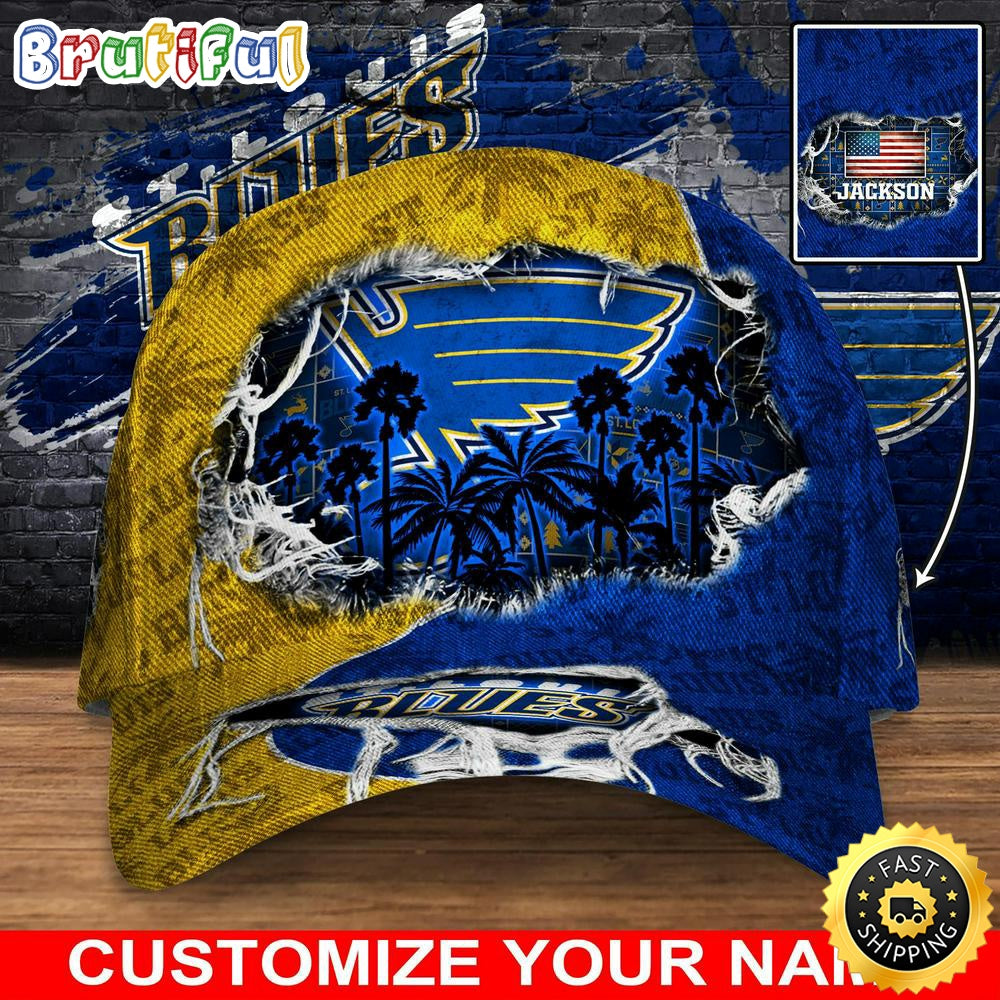 Customized Nhl St. Louis Blues Baseball Cap New Collection For Sports Fans