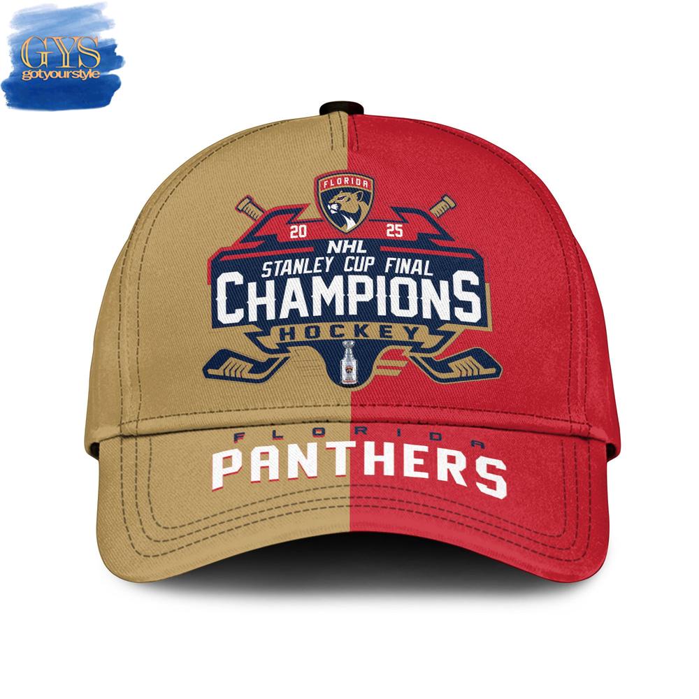 Florida Panthers Stanley Cup Final Champions Cap 2025